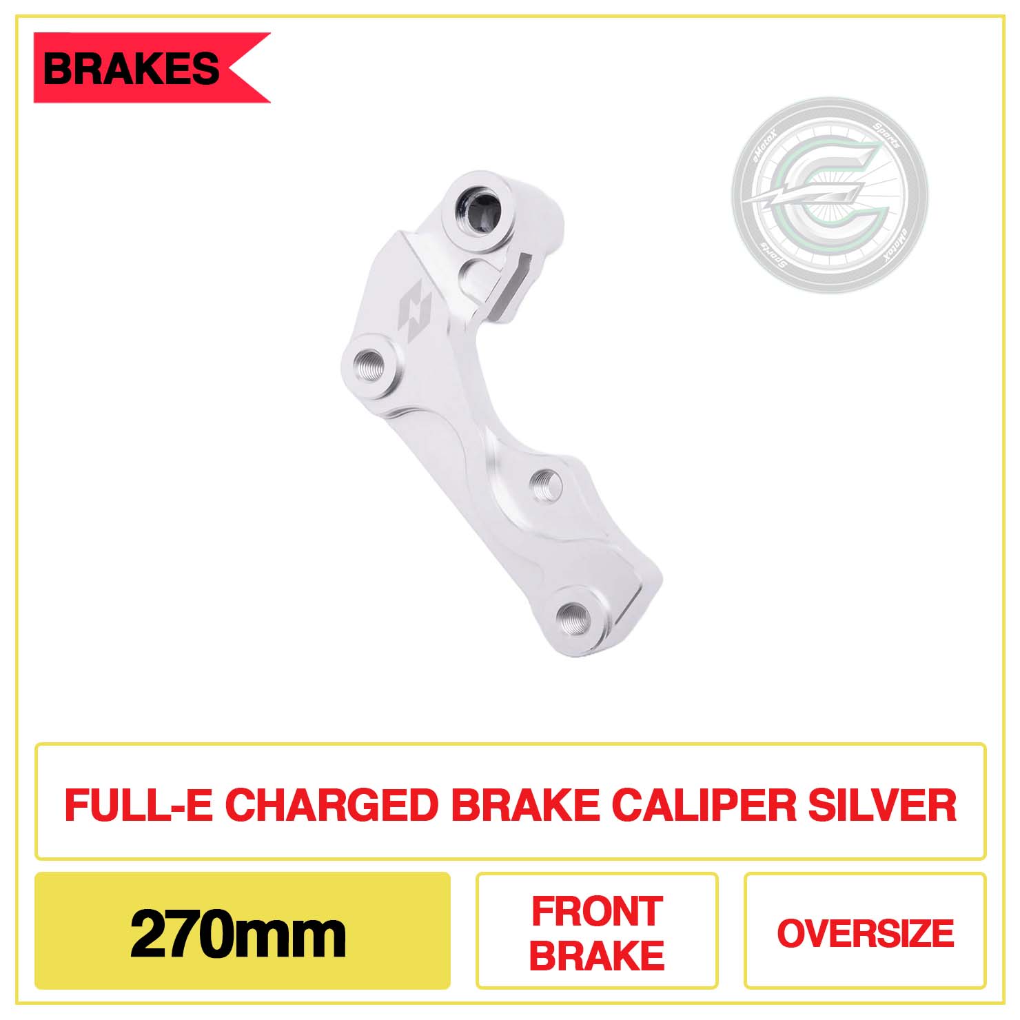 Soporte de pinza de freno delantera Full-E Charged para disco de freno de gran tamaño Ultra Bee de 270 mm