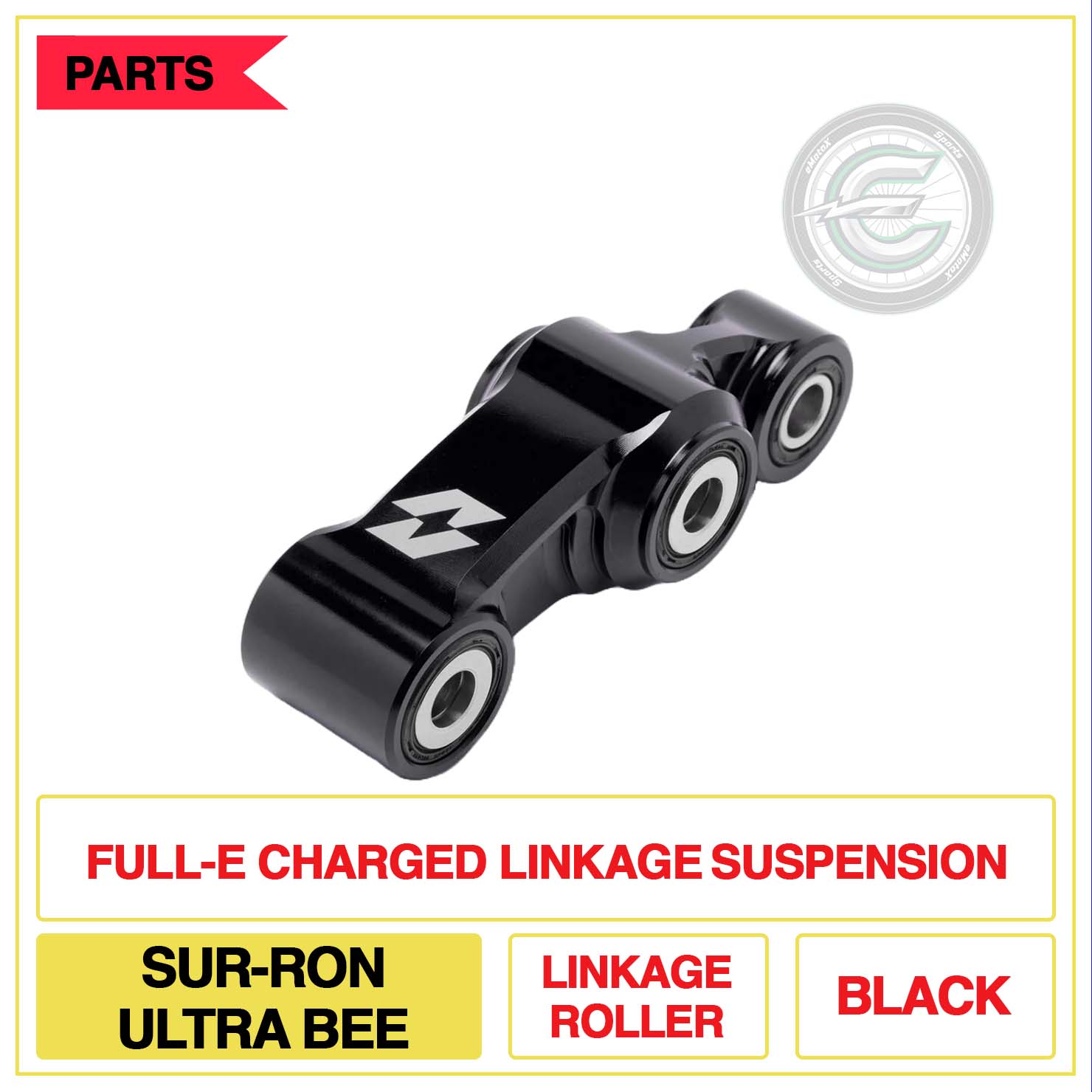 Full-E Charged Linkage Suspension Sur-Ron Ultra Bee Linkage Roller Multi Colour Black | eMotoX Sports