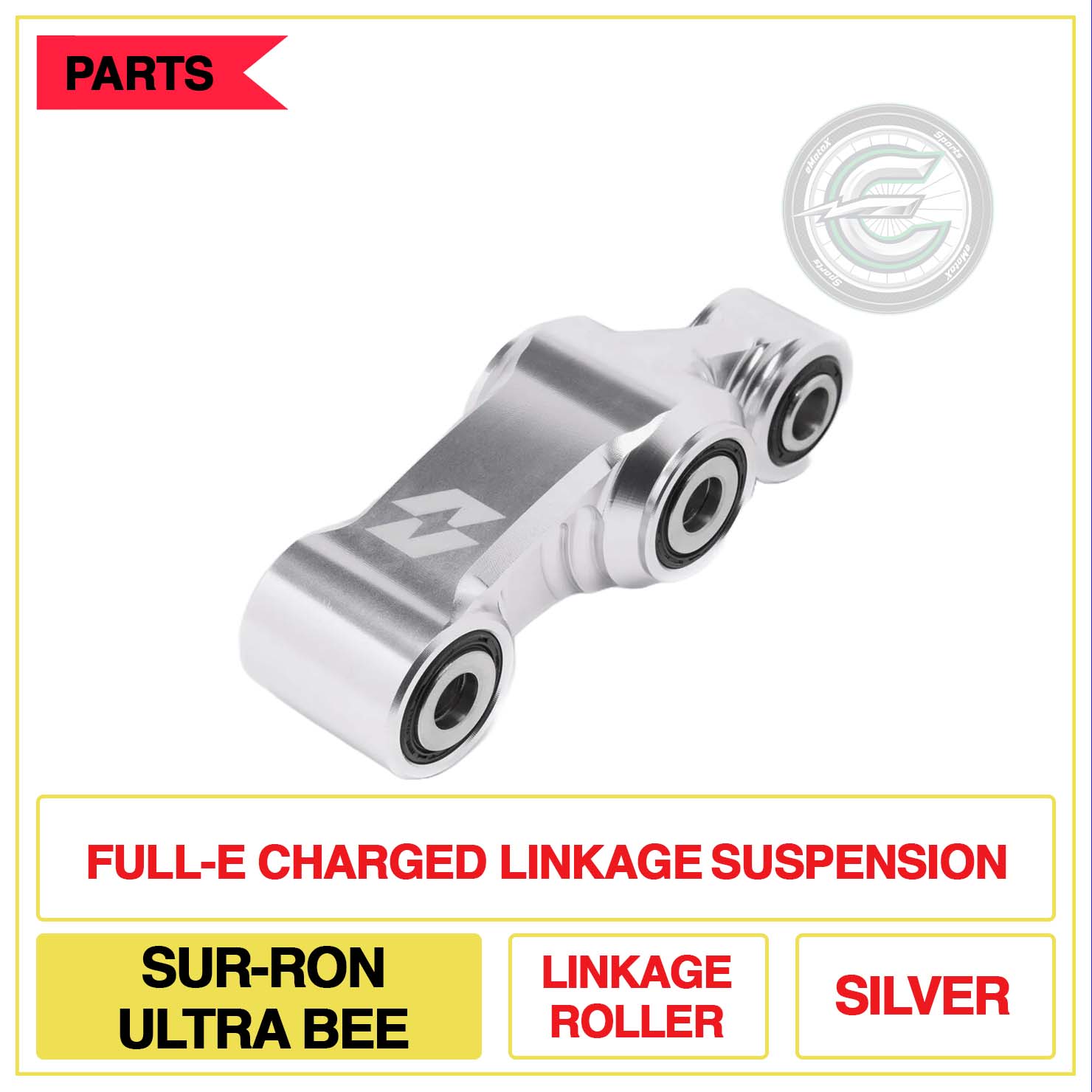 Full-E Charged Linkage Suspension Sur-Ron Ultra Bee Linkage Roller Multi Colour Silver | eMotoX Sports
