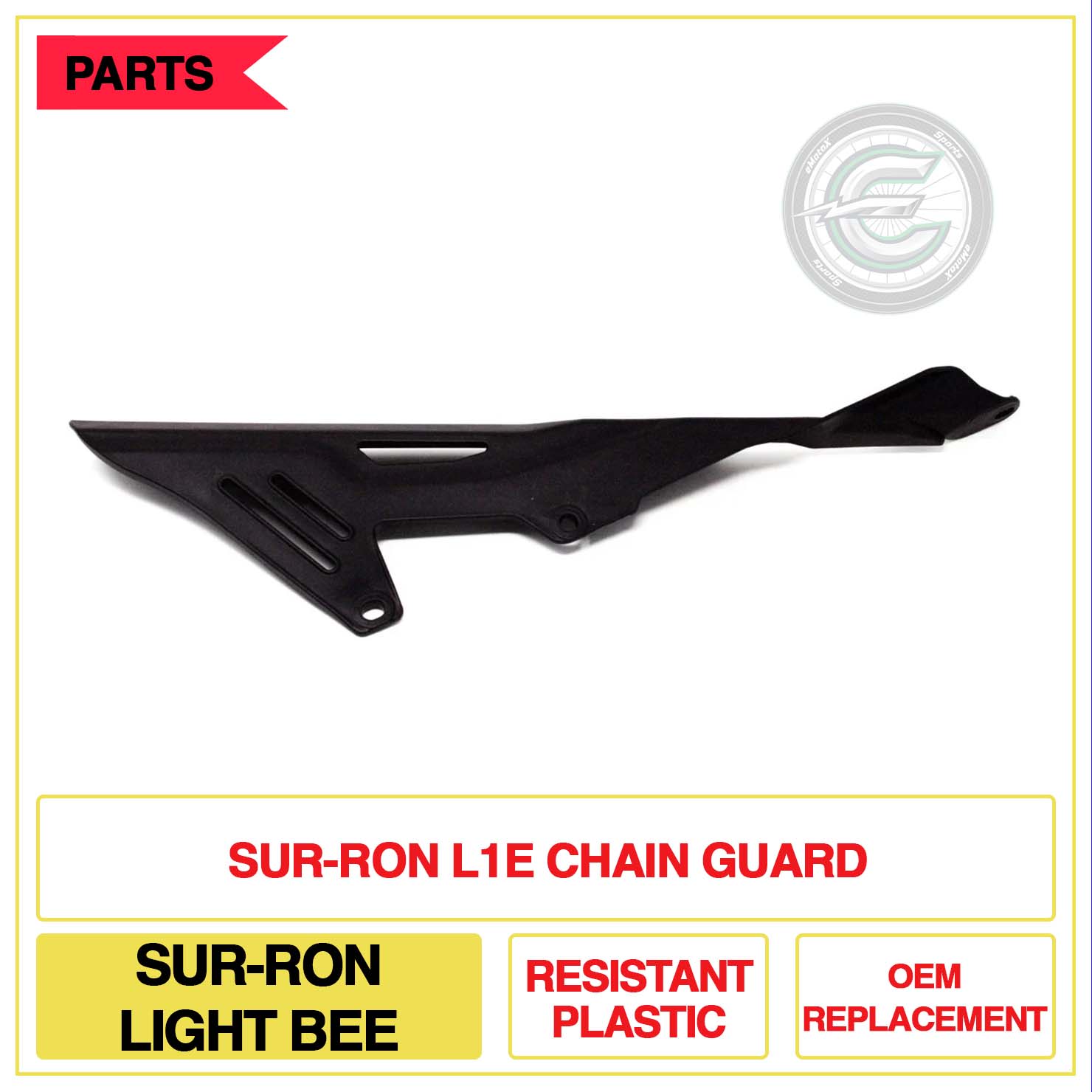 Sur-Ron L1E Chain Guard Sur-Ron Light Bee Resistant Plastic OEM Replacement | eMotoX Sports