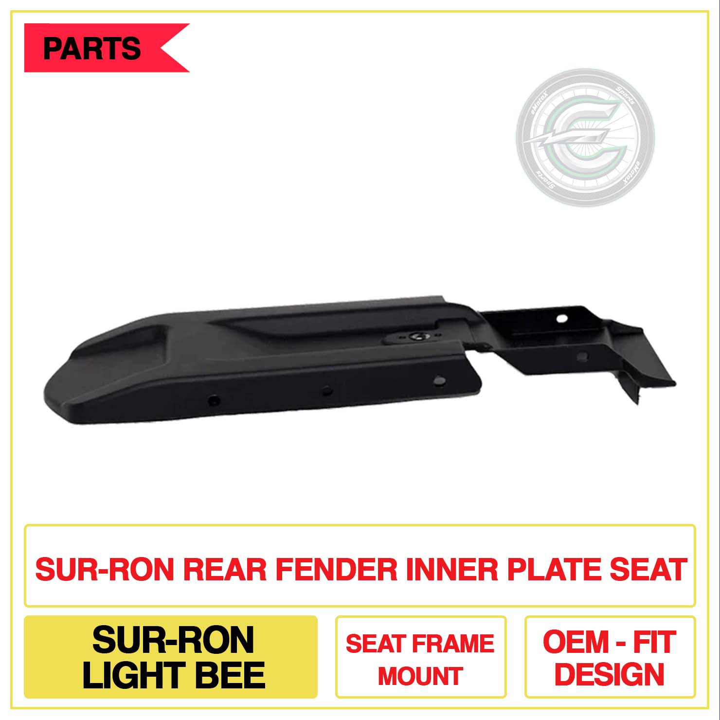 Sur-Ron Rear Fender Inner Plate Seat Sur-ron Light Bee Seat Frame Mount OEM-Fit Design | eMotoX Sports