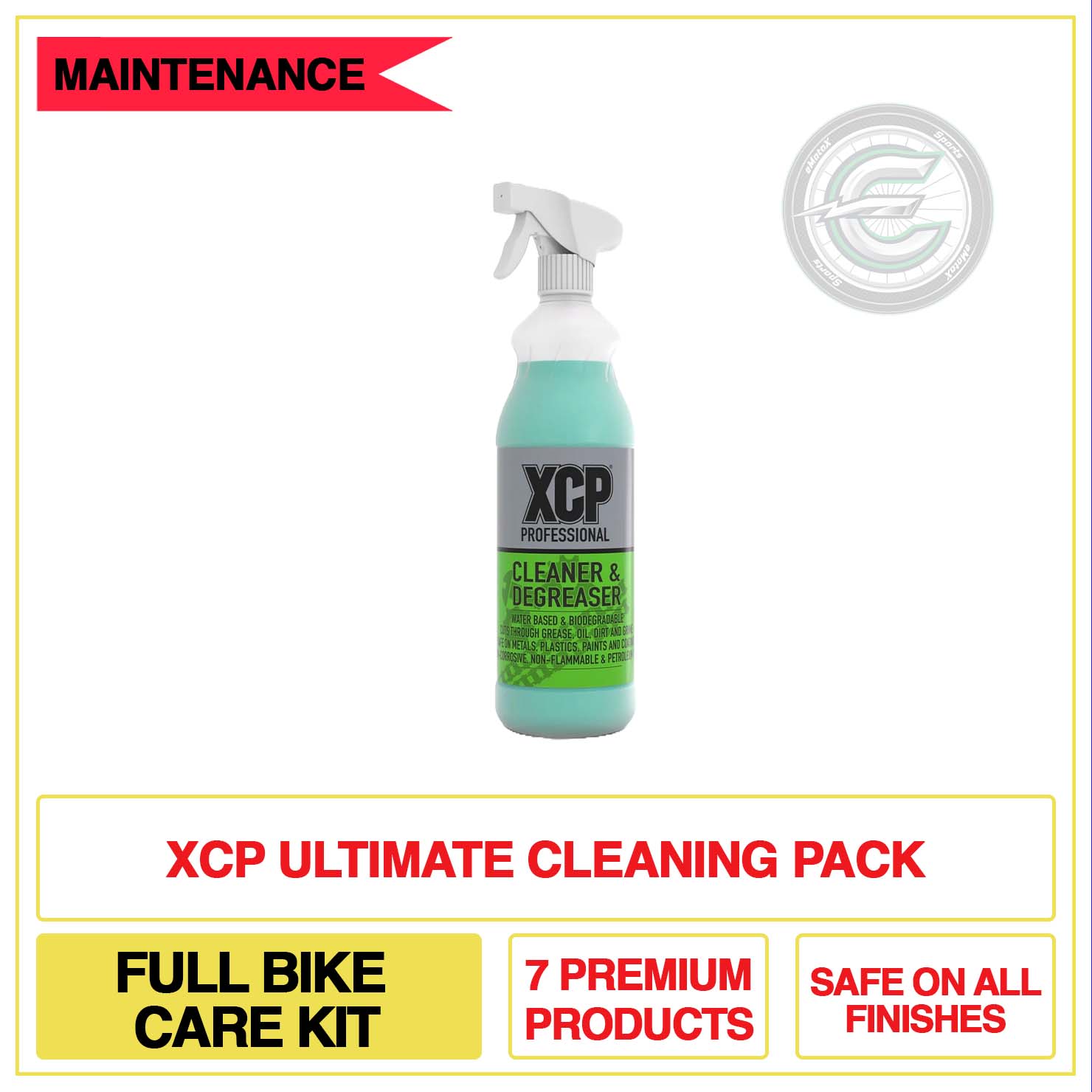 XCP Ultimate Cleaning Pack Full Bike Care Kit 7 Premium Products Safe On All Finishes | eMotoX Sports
