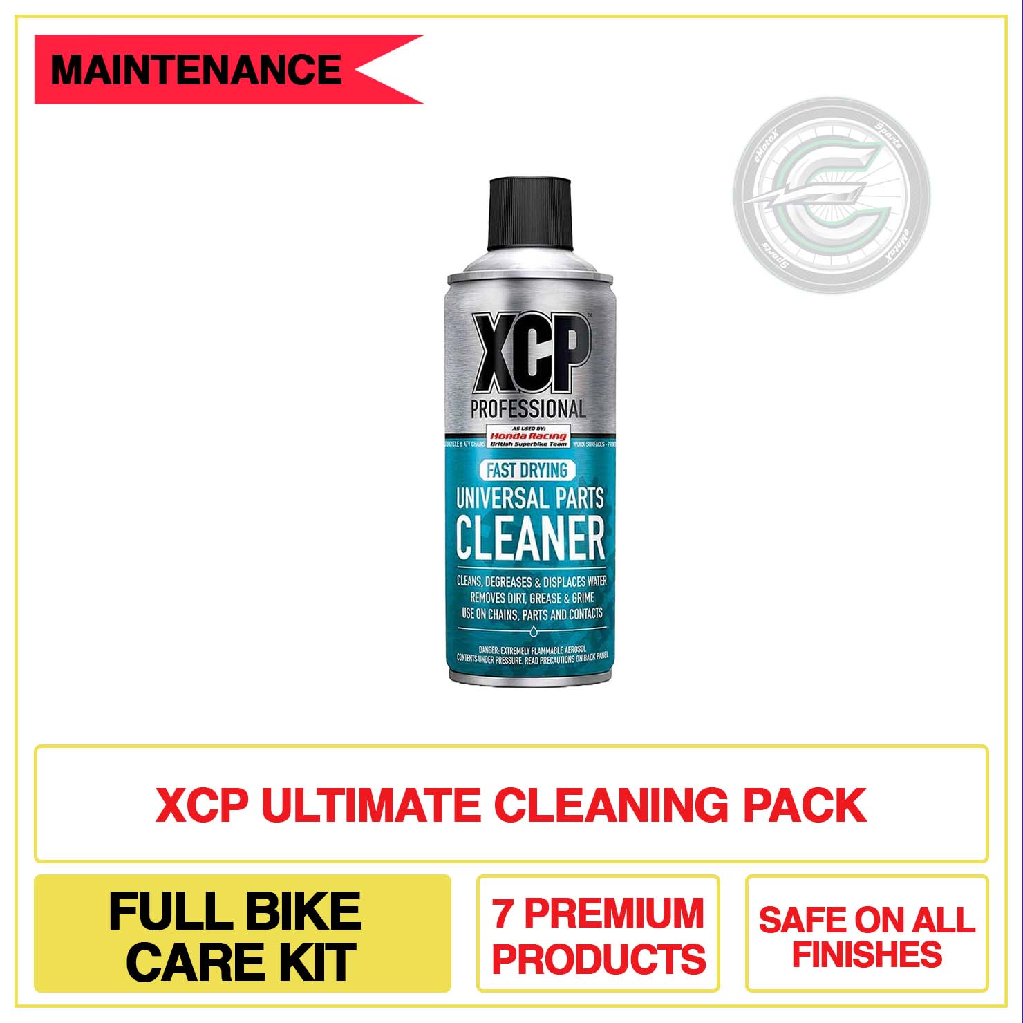 XCP Ultimate Cleaning Pack Full Bike Care Kit 7 Premium Products Safe On All Finishes | eMotoX Sports