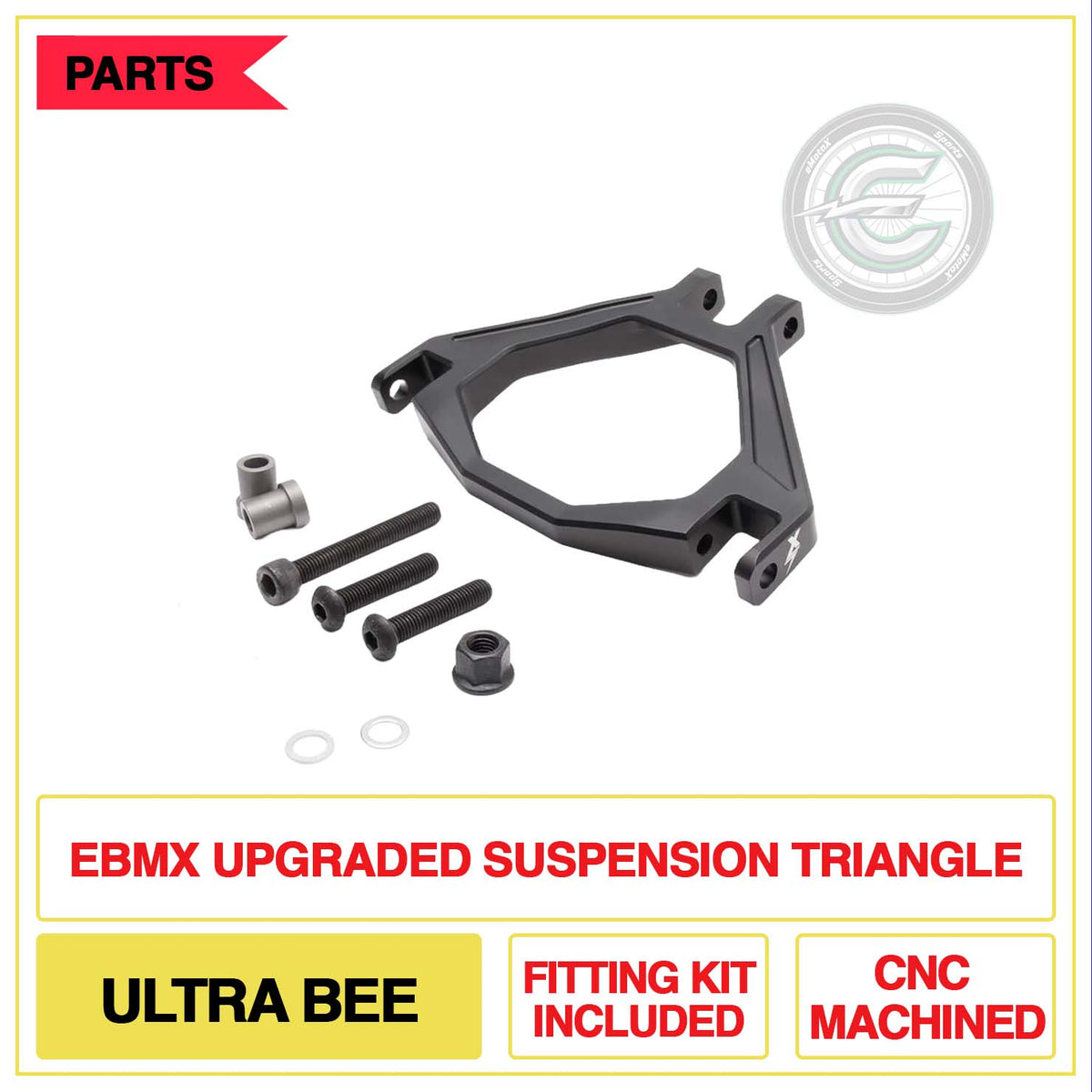EBMX Upgraded Suspension Triangle Ultra Bee Fitting Kit Included CNC Machined | eMotoX Sports
