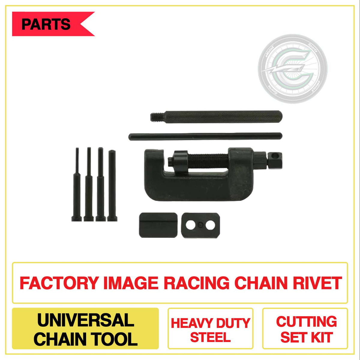 Factory Image Racing Chain Rivet Universal Chain Tool Heavy Duty Steel Cutting Set Kit | eMotoX Sports
