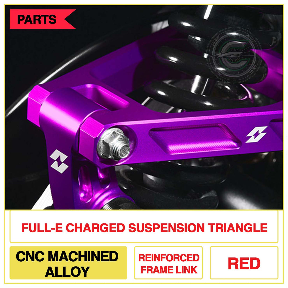 Full-E Charged Suspension Triangle | eMotoX Sports