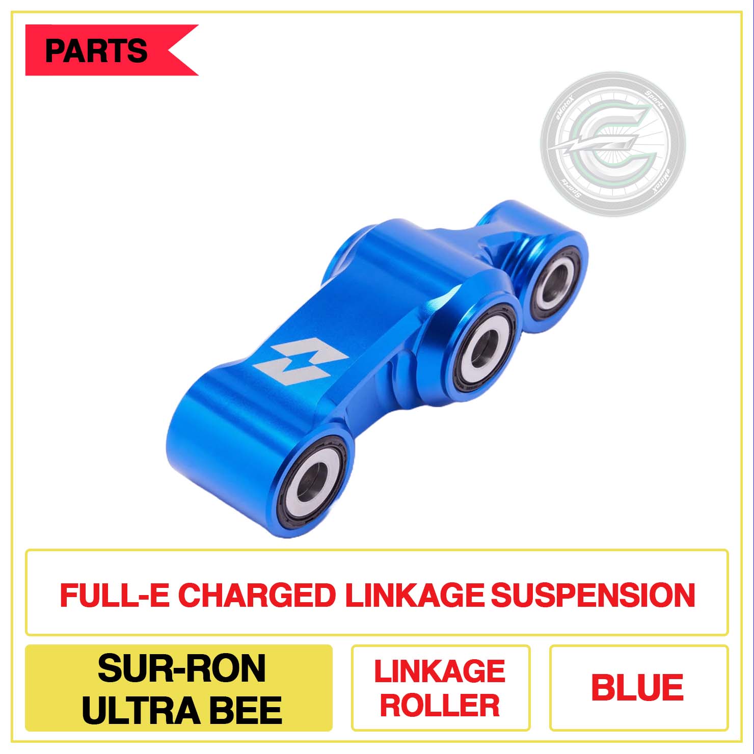 Full-E Charged Linkage Suspension Sur-Ron Ultra Bee Linkage Roller Multi Colour Blue | eMotoX Sports