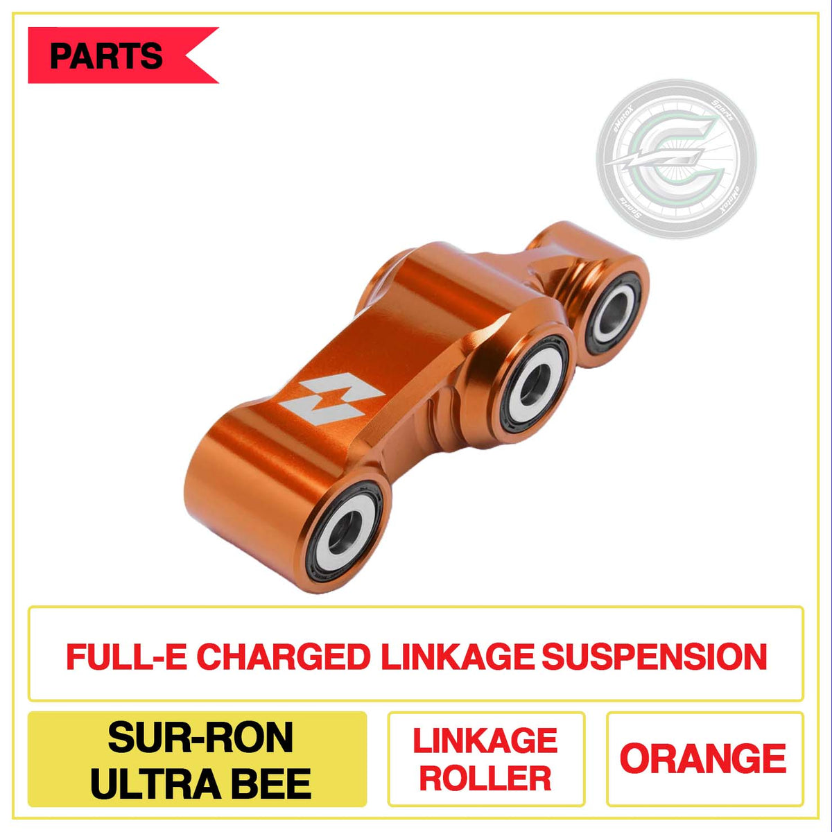 Full-E Charged Linkage Suspension Sur-Ron Ultra Bee Linkage Roller Multi Colour Orange | eMotoX Sports