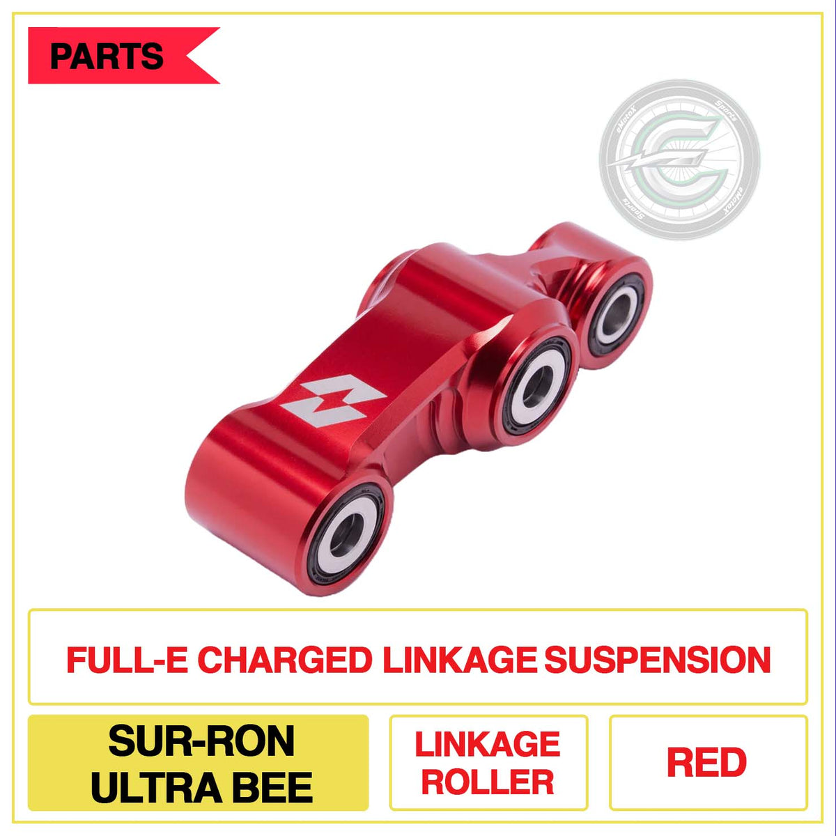 Full-E Charged Linkage Suspension Sur-Ron Ultra Bee Linkage Roller Multi Colour Red | eMotoX Sports