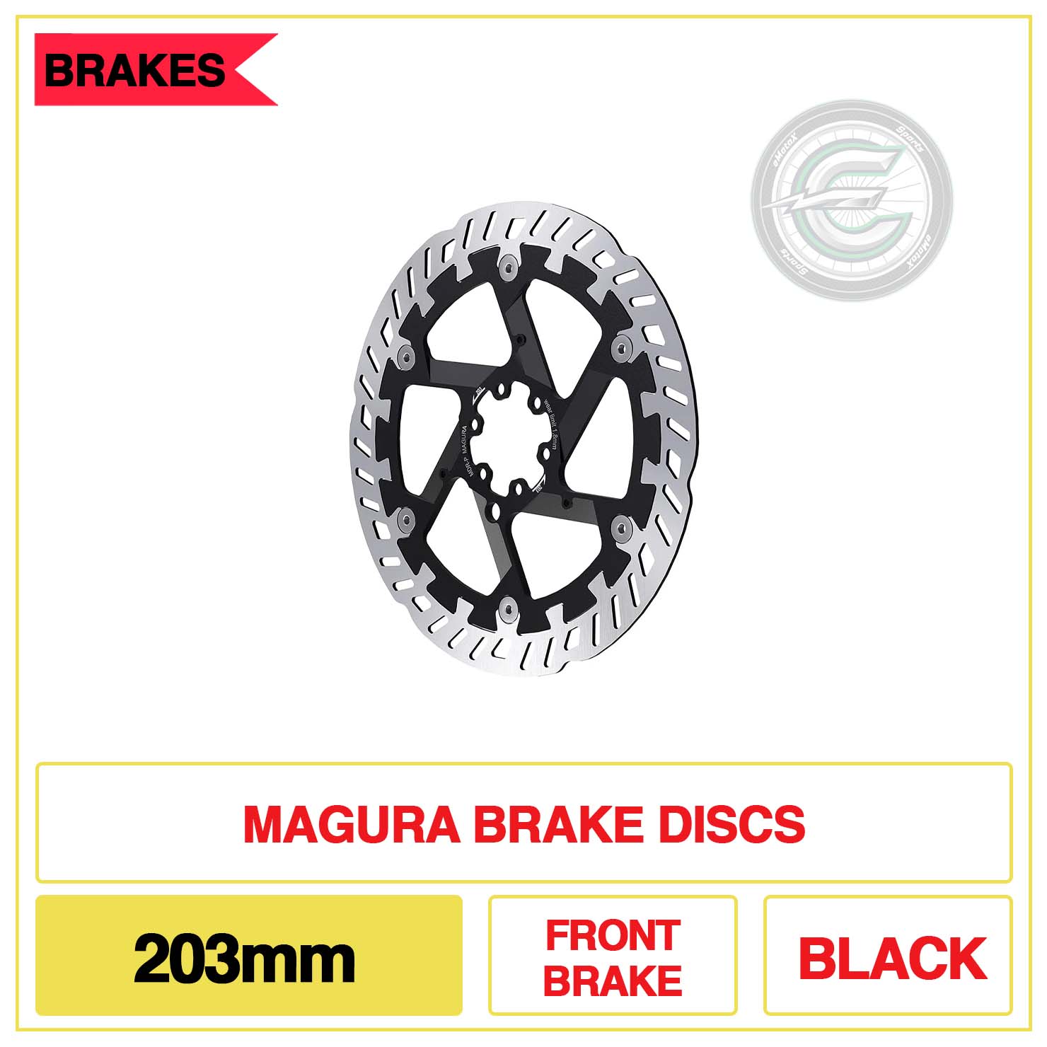 Magura Brake Discs 203mm Front Brake Black | eMotoX Sports