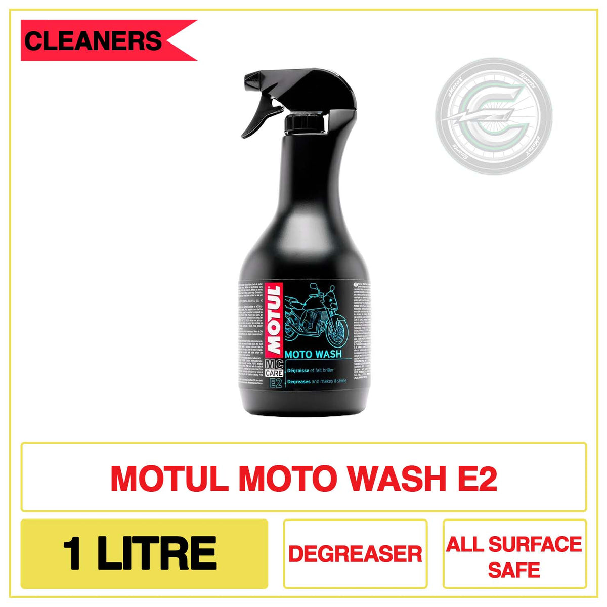 Motul Moto Wash E2 1 Litre Degreaser All Surface Safe | eMotoX Sports