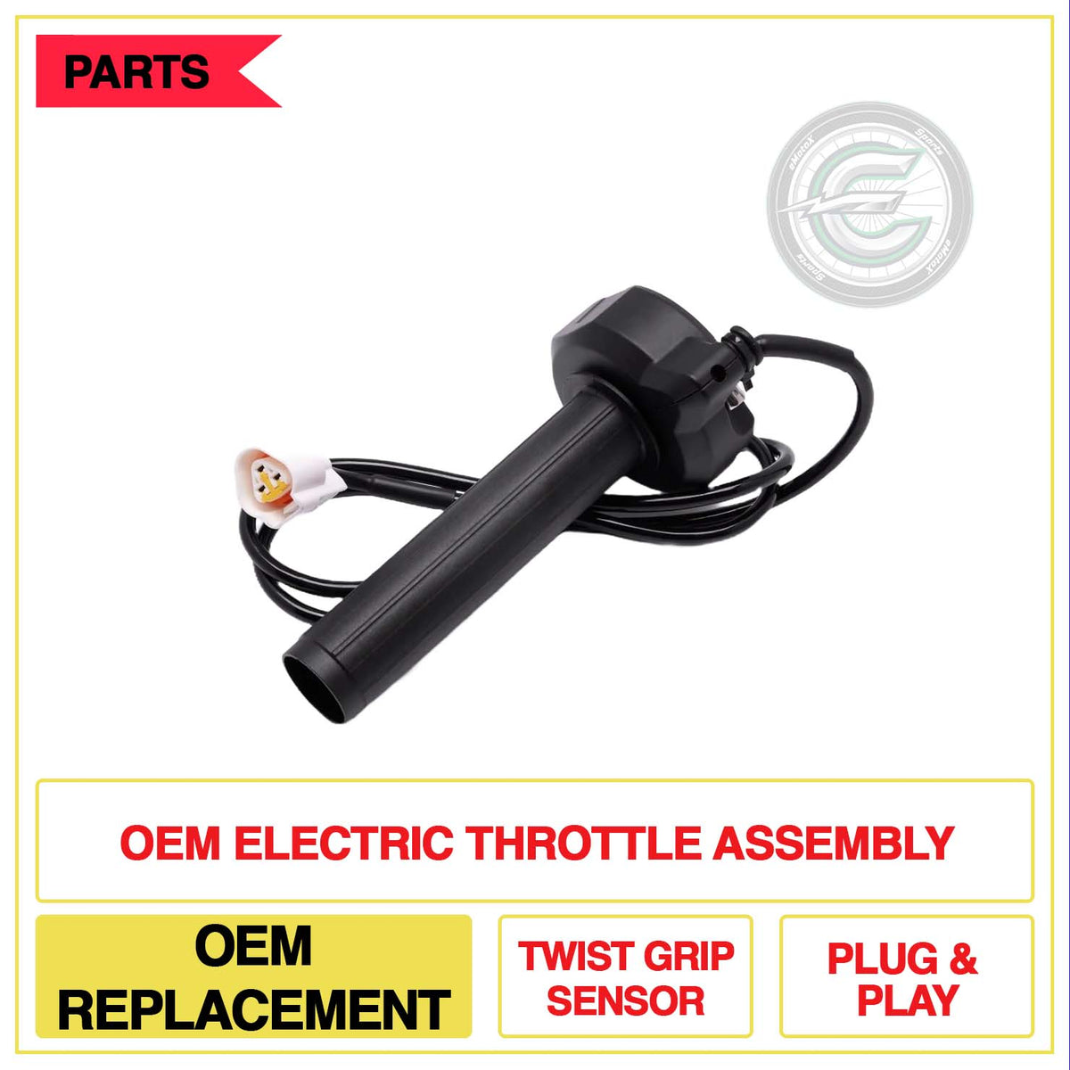 OEM Electric Throttle Assembly OEM Replacement Twist rip Sensor Plug & Play | eMotoX Sports
