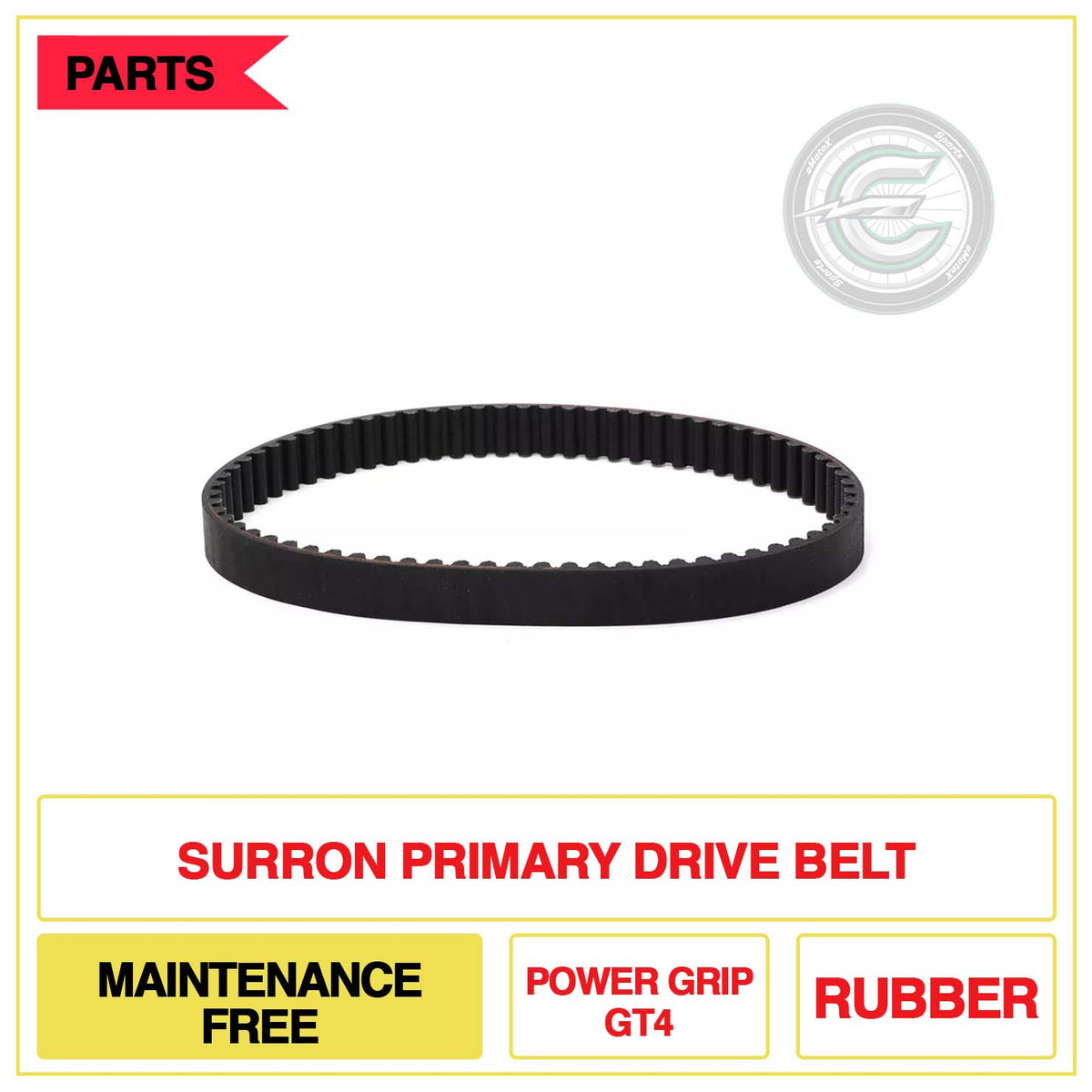 Surron Primary Drive Belt Maintenance Free Power Grip GT4 Rubber | eMotoX Sports