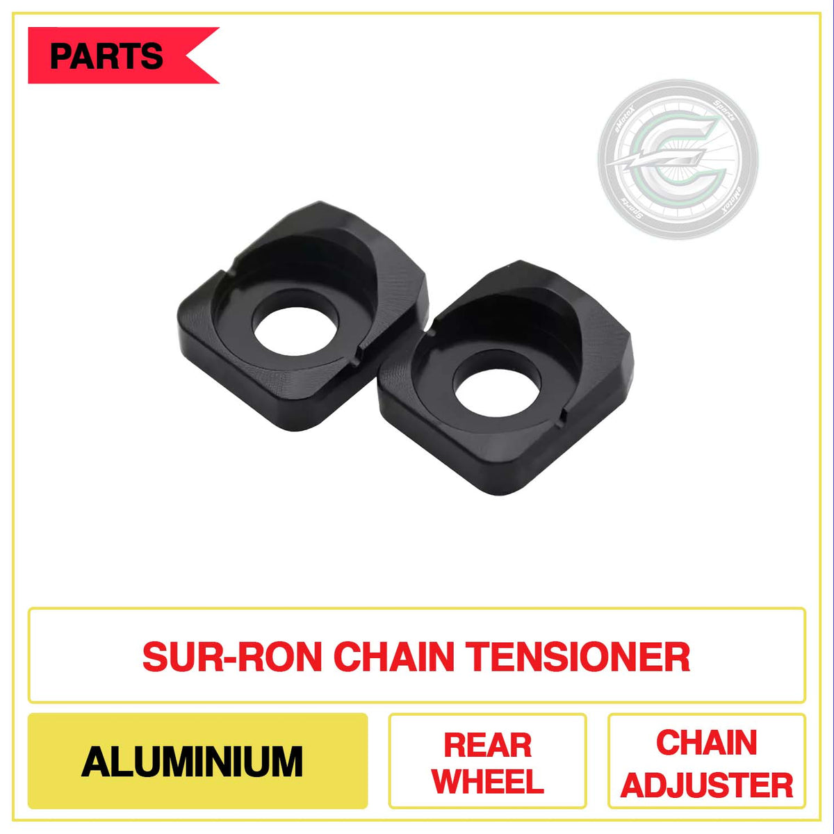 Sur-Ron Chain Tensioner Aluminium Rear Wheel Chain Adjuster | eMotoX Sports 