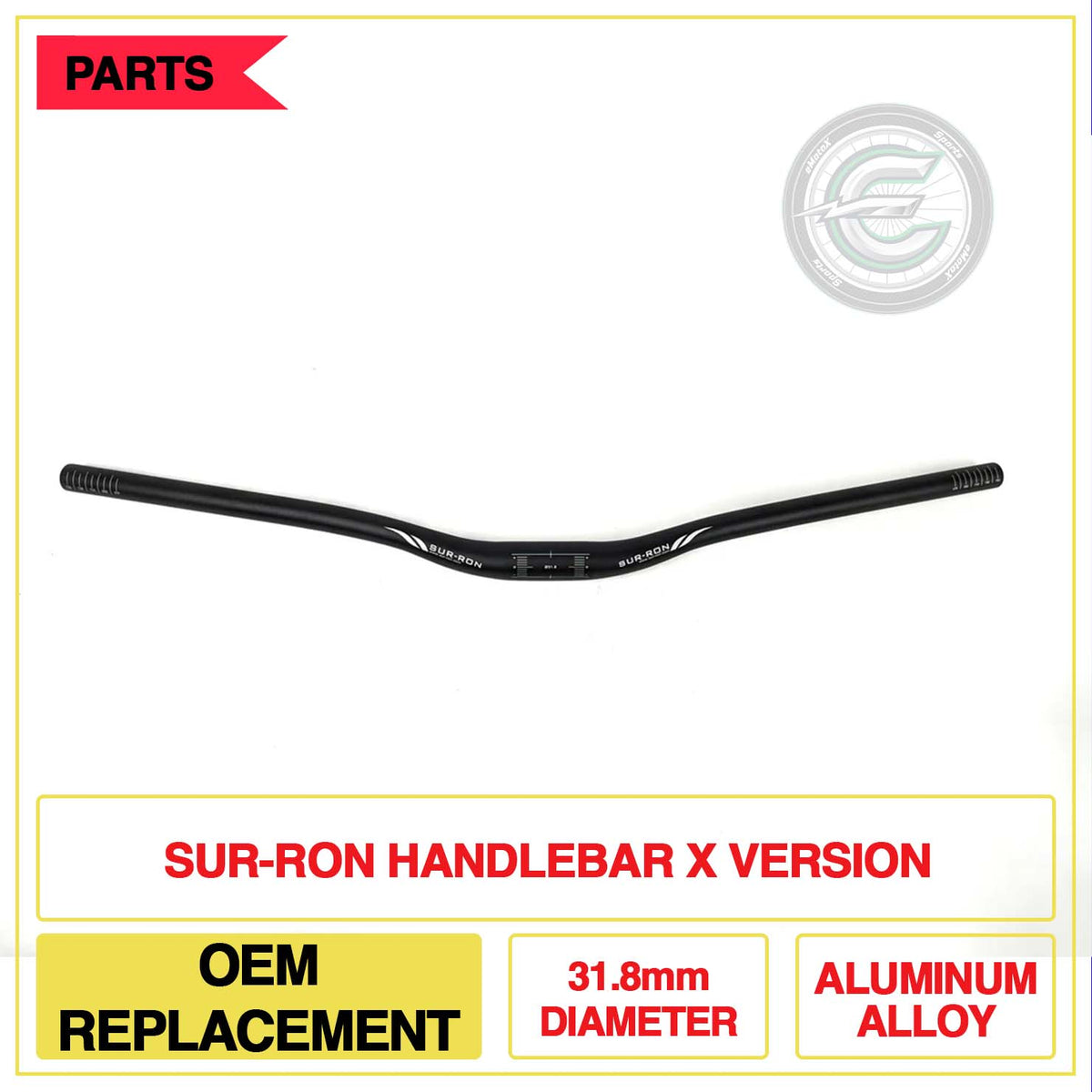 Sur-Ron Handlebar X Version OEM Replacement 31.8mm Diameter Aluminum Alloy | eMotoX Sports