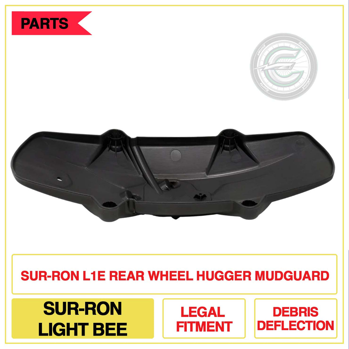 Sur-Ron L1E Rear Wheel Hugger Mudguard Sur-Ron Light Bee Legal Fitment Debris Deflection | eMotoX Sports