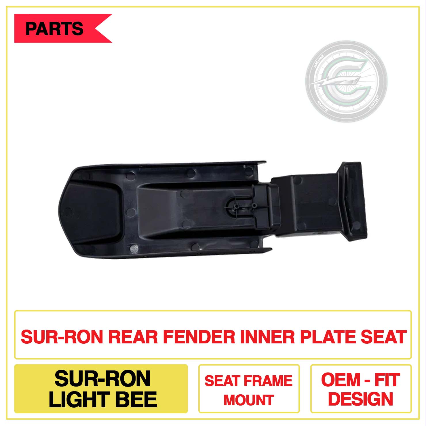 Sur-Ron Rear Fender Inner Plate Seat Sur-ron Light Bee Seat Frame Mount OEM-Fit Design | eMotoX Sports