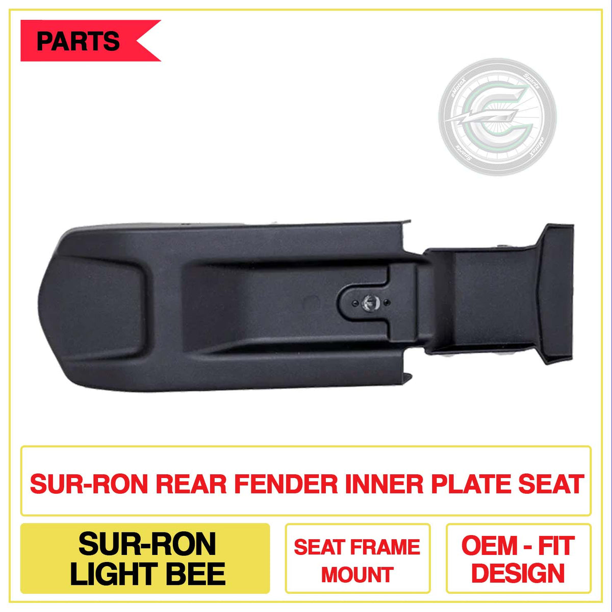 Sur-Ron Rear Fender Inner Plate Seat Sur-ron Light Bee Seat Frame Mount OEM-Fit Design | eMotoX Sports