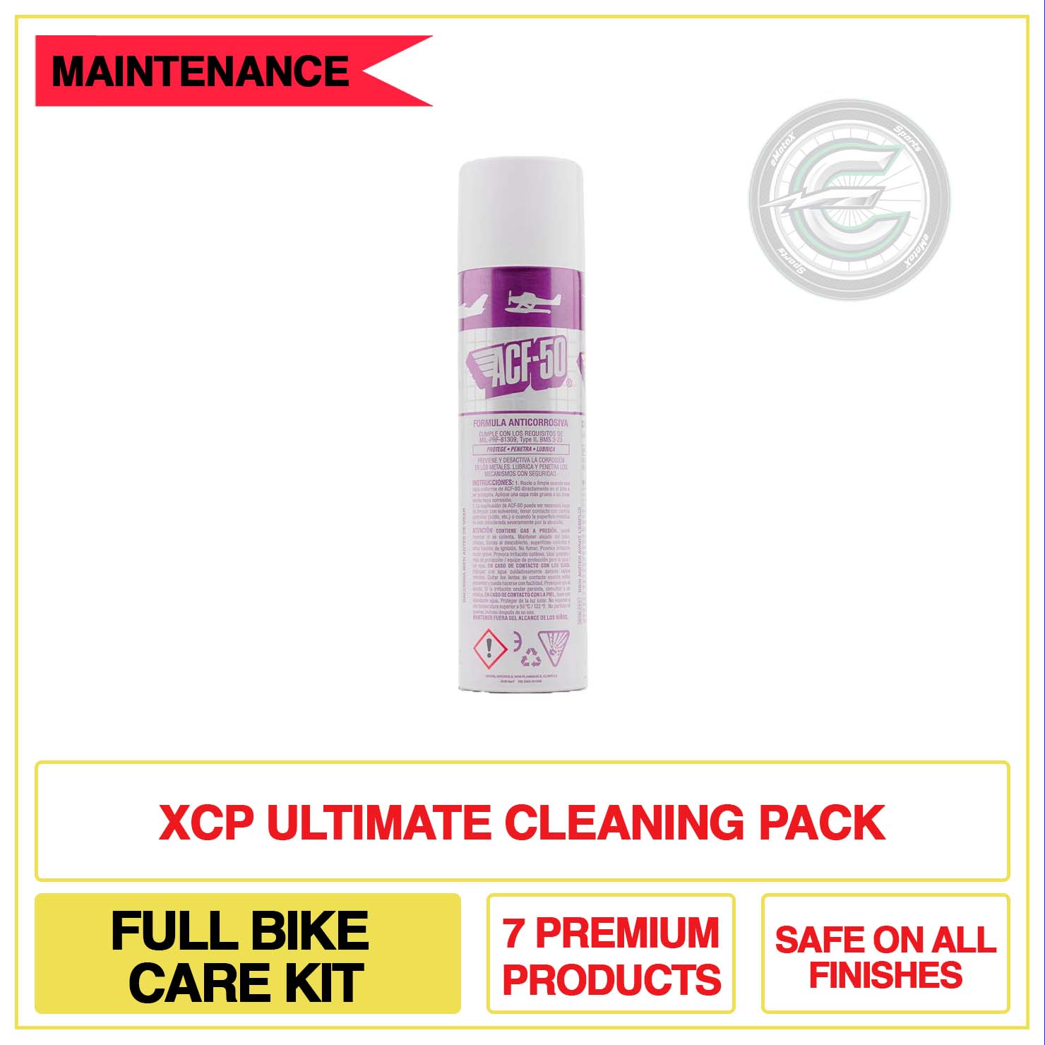 XCP Ultimate Cleaning Pack Full Bike Care Kit 7 Premium Products Safe On All Finishes | eMotoX Sports