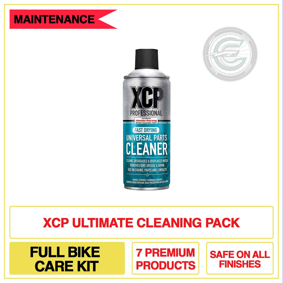 XCP Ultimate Cleaning Pack Full Bike Care Kit 7 Premium Products Safe On All Finishes | eMotoX Sports