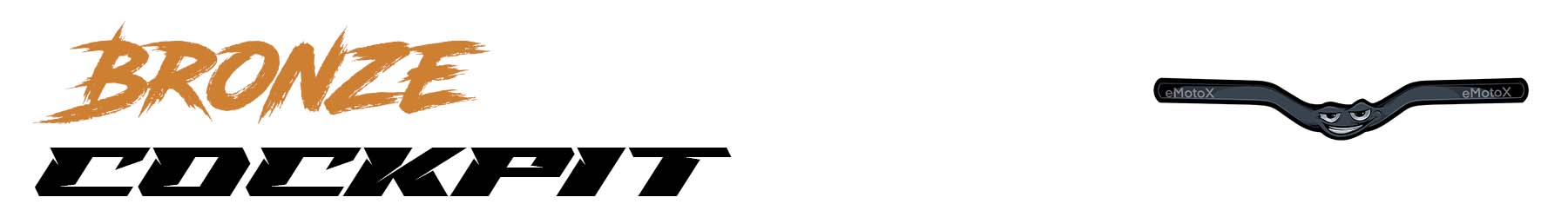 Bronze cockpit service banner showing bicycle handlebar and cockpit setup for bike and e-bike servicing - eMotoX Sports