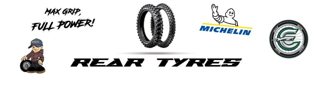 Michelin MX rear motocross tyres banner Max grip and full power | eMotoX Sports