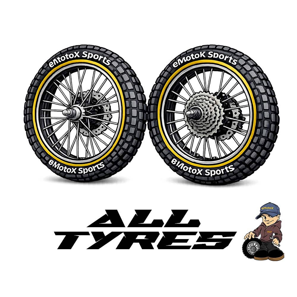 All electric motocross tyres for EMX bikes – front and rear off-road tyres