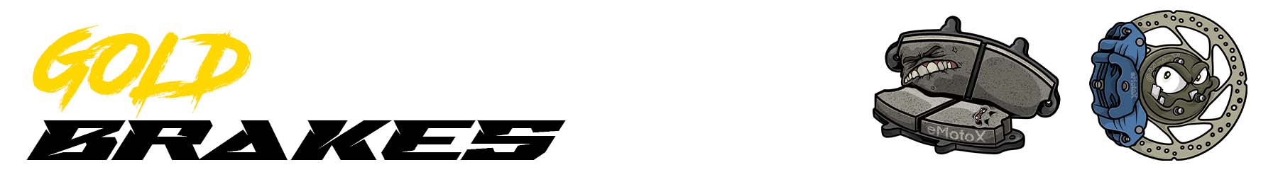 Gold brake service banner bicycle brake pads and disc brake components. | eMotoX Sports