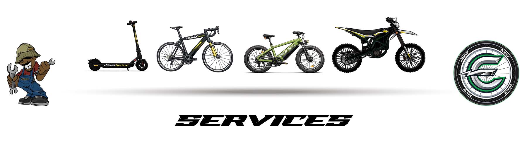 eScooter, Bicycle, e-Bike, eMotocross servicing | eMotoX Sports