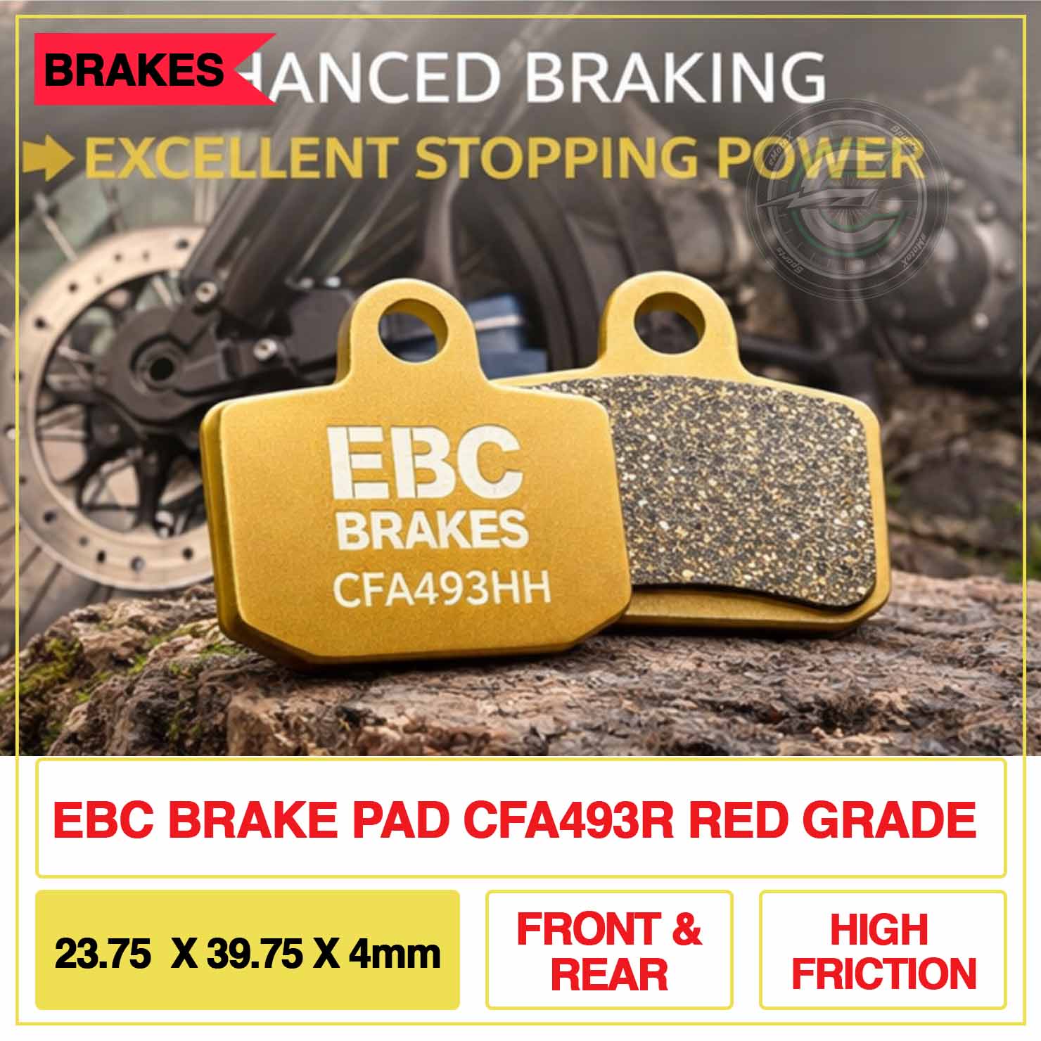 Sur-Ron brake upgrade UK with EBC sintered brake pads for maximum stopping power