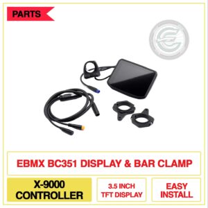 EBMX BC351 Display and Bar Clamps for X-9000 Controller