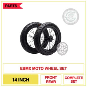 EBMX 14" Front And Rear Moto Wheel Set