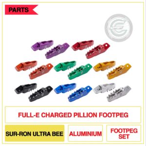 Full-E Charged Pillion Footpeg Set For Ultra Bee