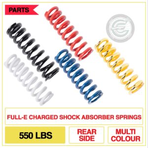 Full-E Charged Rear Shock Absorber Spring (550LBS) – Ultimate Suspension Performance
