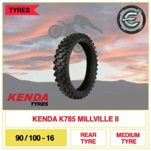 Kenda K785 Millville II NHS 90/100-16 Rear Medium Motorcross Tyre - Push Your Limits