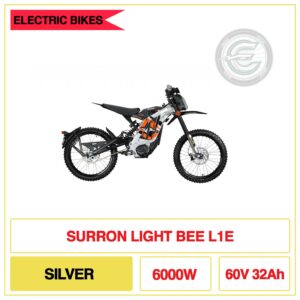 Surron Light Bee L1E Electric Bike - Silver - New Headlight