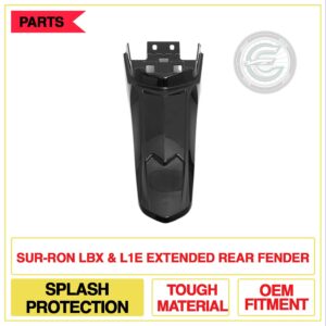 Urban Pro - Surron LBX And L1E Extended Rear Fender - Black