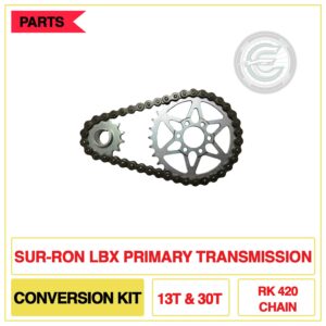 Surron LBX Primary Transmission Chain Conversion Kit With RK Chain and 13T Front Sprocket