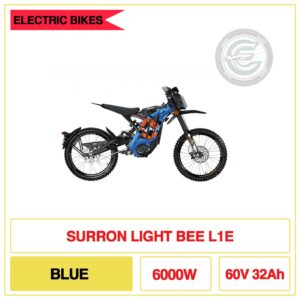 Surron Light Bee L1e Electric Bike - Blue - New Headlight