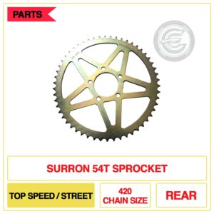 Surron Rear Sprocket 420-54T – More Torque, More Power
