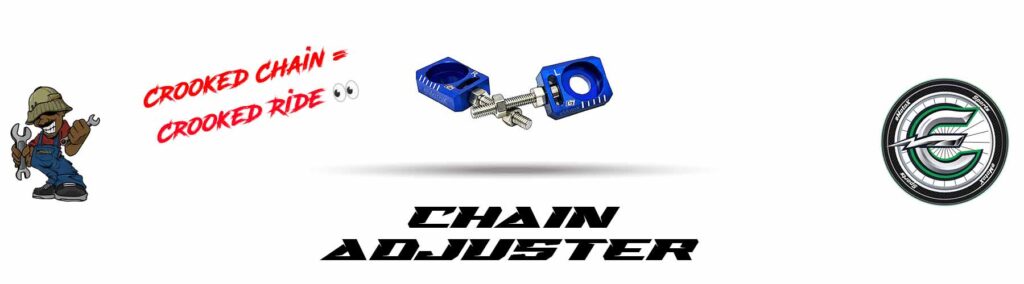 Chain Adjuster EMX electric motocross chain adjuster motorcycle chain tensioner for drive transmission alignment