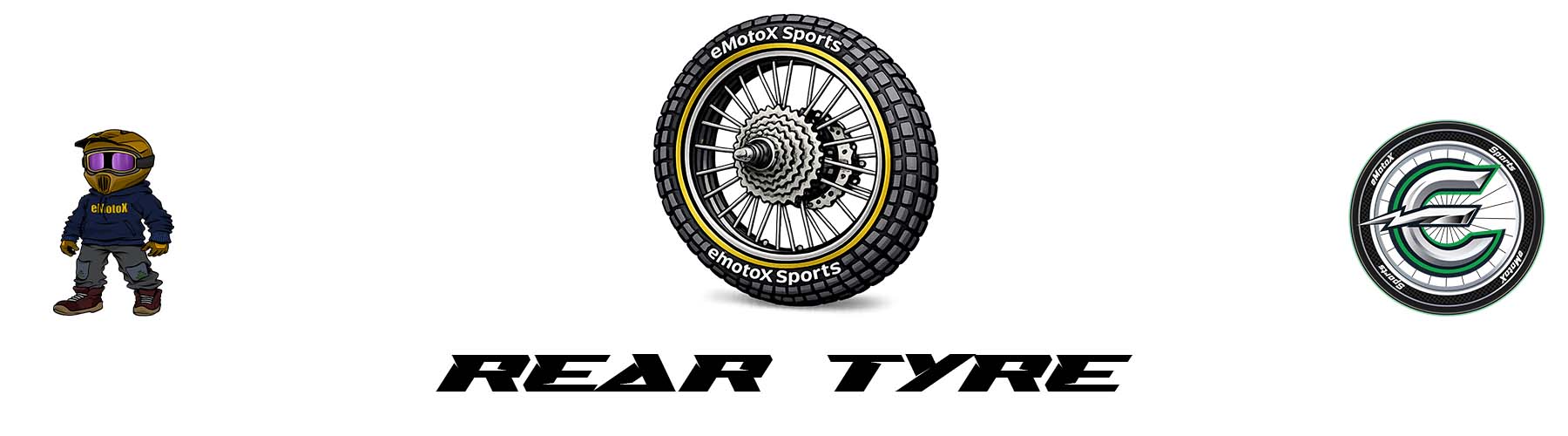 Electric Motocross Rear Tyre and motocross rear tyres banner for Rear Tyre EMX category