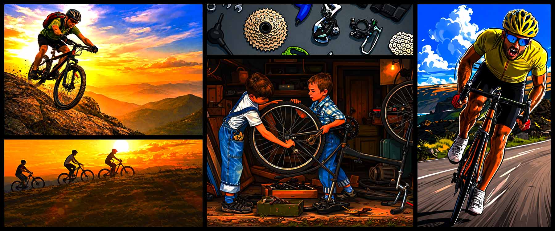 Bicycle-Collage-Banner-Desktop